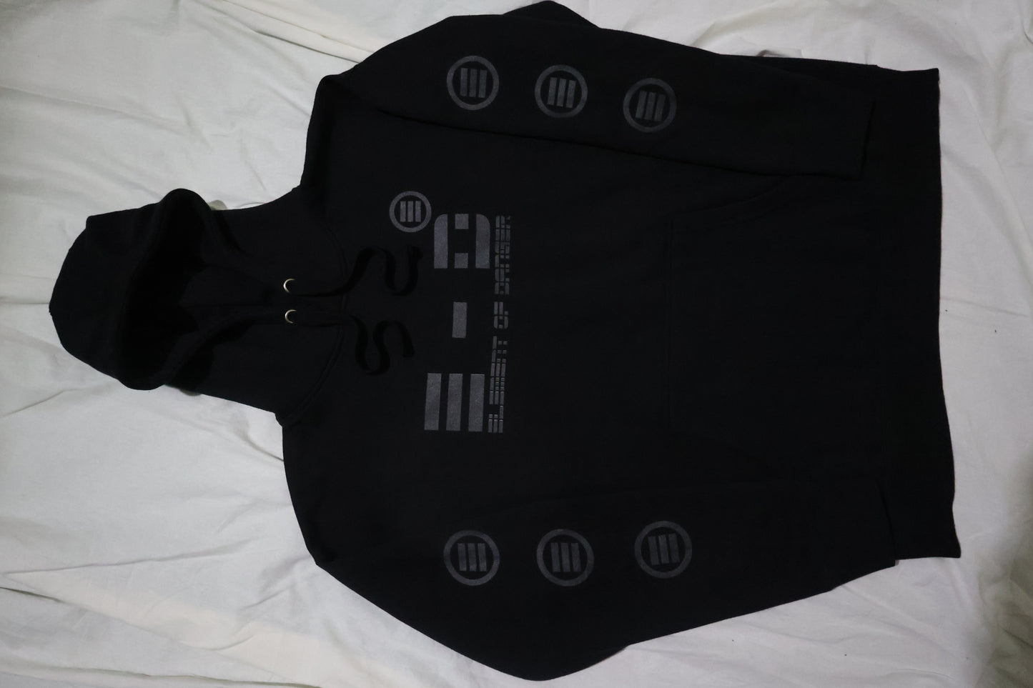 Element Of Danger - E-D Come Round My Way! (Black On Black) Unisex Hoodie