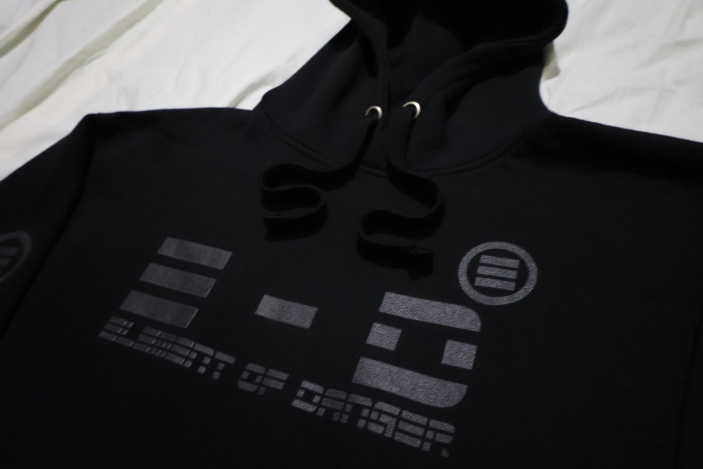 Element Of Danger - E-D Come Round My Way! (Black On Black) Unisex Hoodie