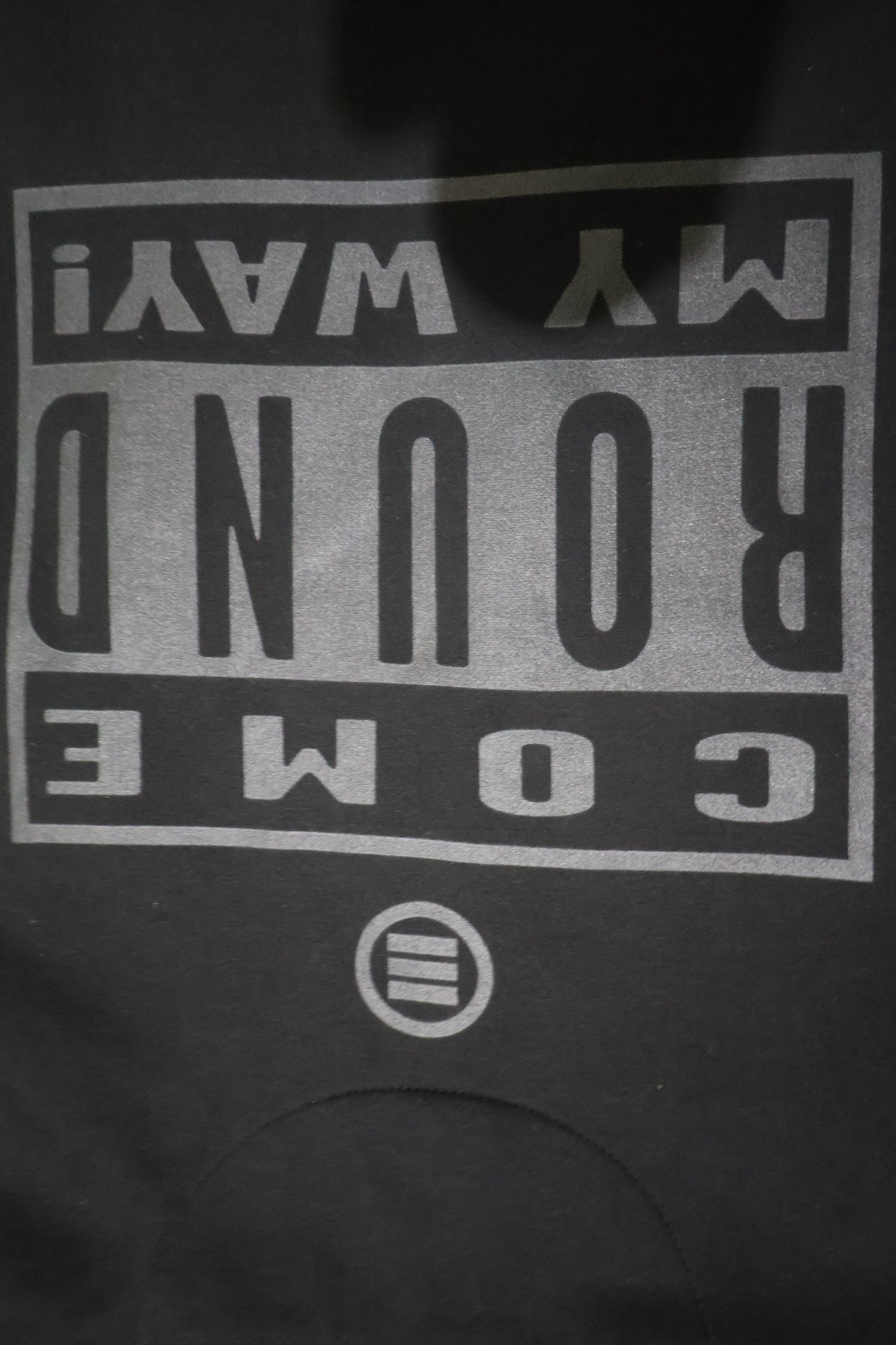 Element Of Danger - E-D Come Round My Way! (Black On Black) Unisex Hoodie