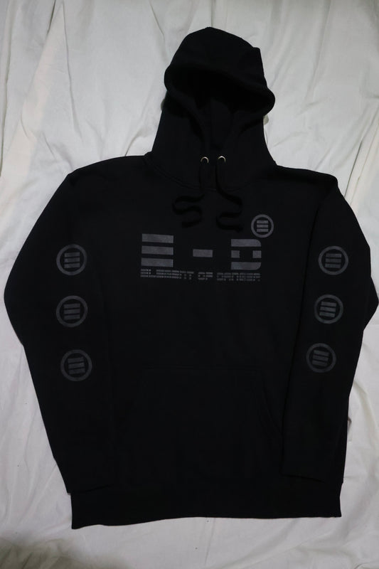 Element Of Danger - E-D Come Round My Way! (Black On Black) Unisex Hoodie
