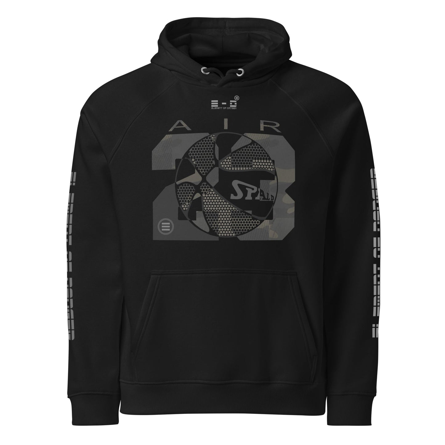 Element Of Danger - Air 23 Multicam M.J. Nuked Unisex eco raglan hoodie(multicam,tan,char,blk)