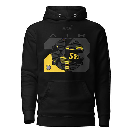 Element Of Danger - Retro 4 Thunder Yellow Unisex Hoodie(1951Gold,Blk)