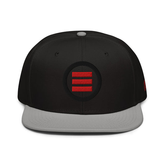 Element Of Danger - E Circled 100 Snapback Hat(Red,Blk)