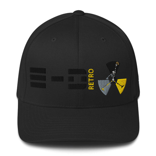 Element Of Danger - E-D M.J. Nuked Flex Fit Structured Twill Cap(1951gold,blk,silver)