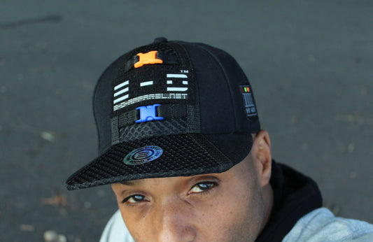 Element Of Danger - 3M Reflective Baseball Cap (flat visor) - (w. Royal & Flo Ornge Release Buckles)