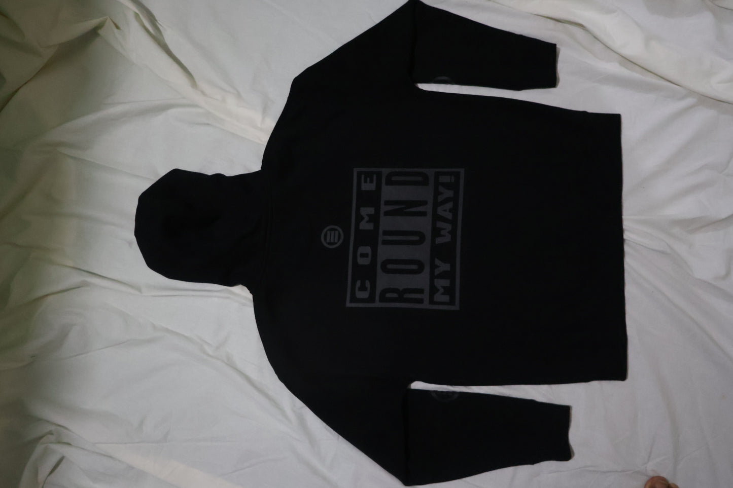 Element Of Danger - E-D Come Round My Way! (Black On Black) Unisex Hoodie