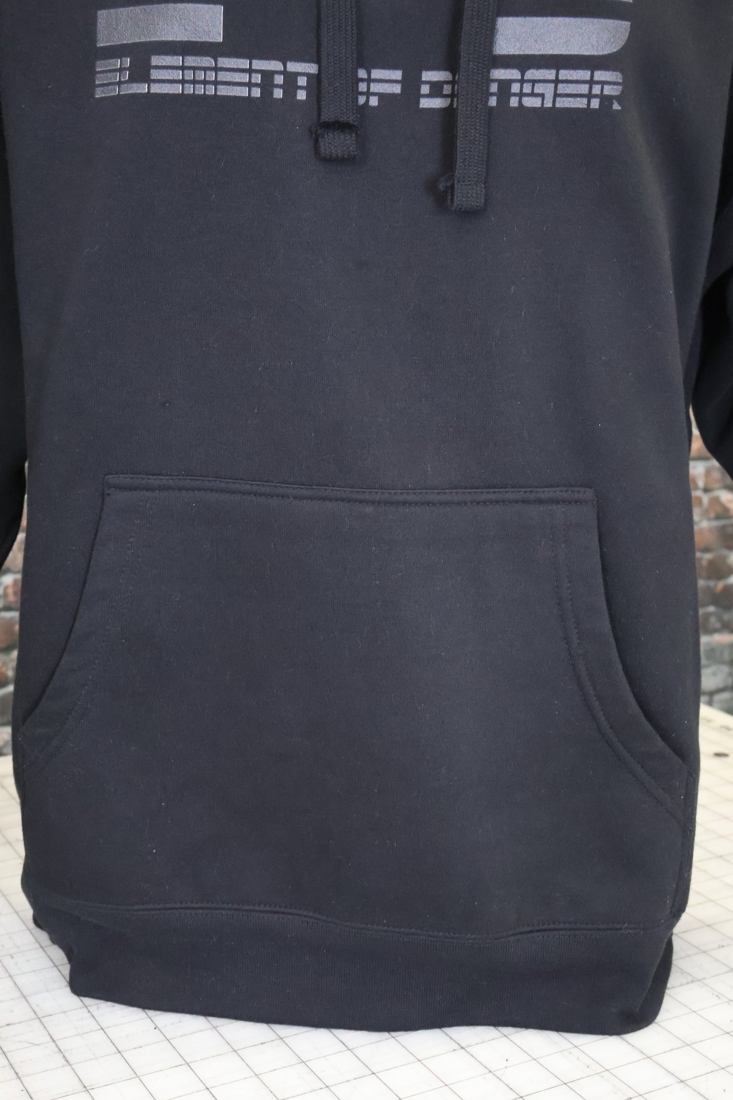 Element Of Danger - E-D Come Round My Way! (Black On Black) Unisex Hoodie