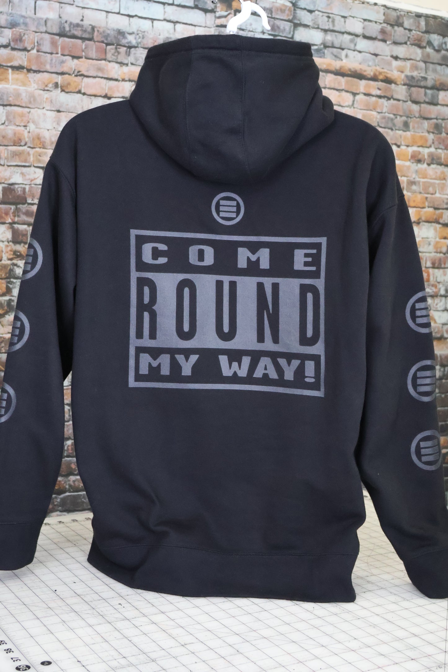 Element Of Danger - E-D Come Round My Way! (Black On Black) Unisex Hoodie