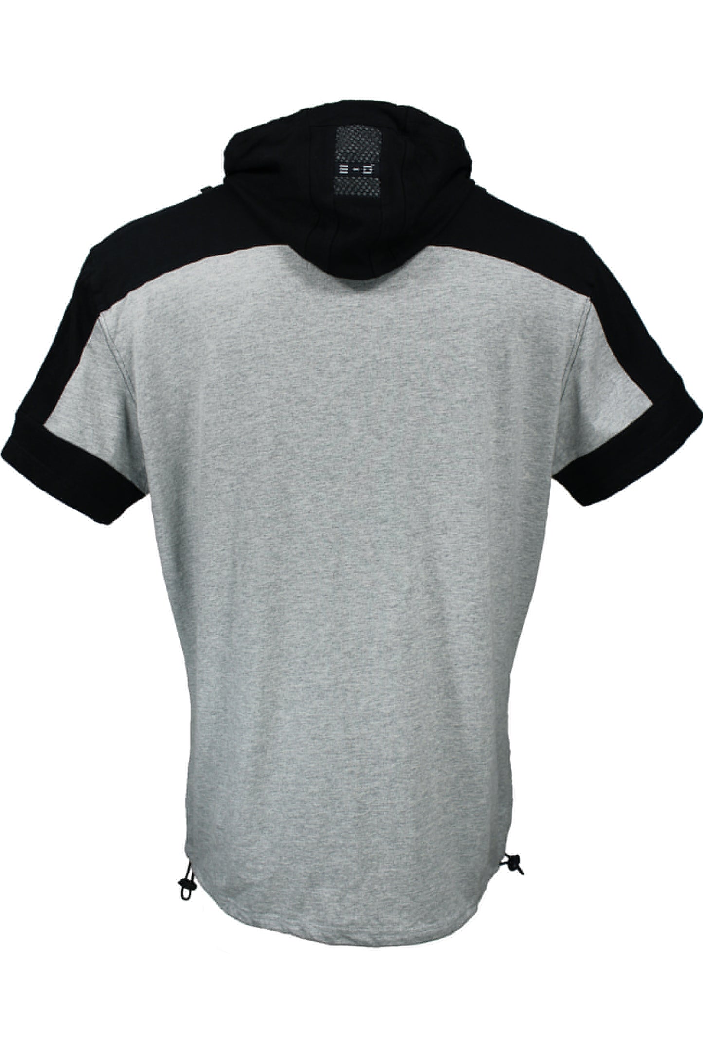Element Of Danger - Shoulder Strapped T- Shirt Hoodie - (Grey/Black)